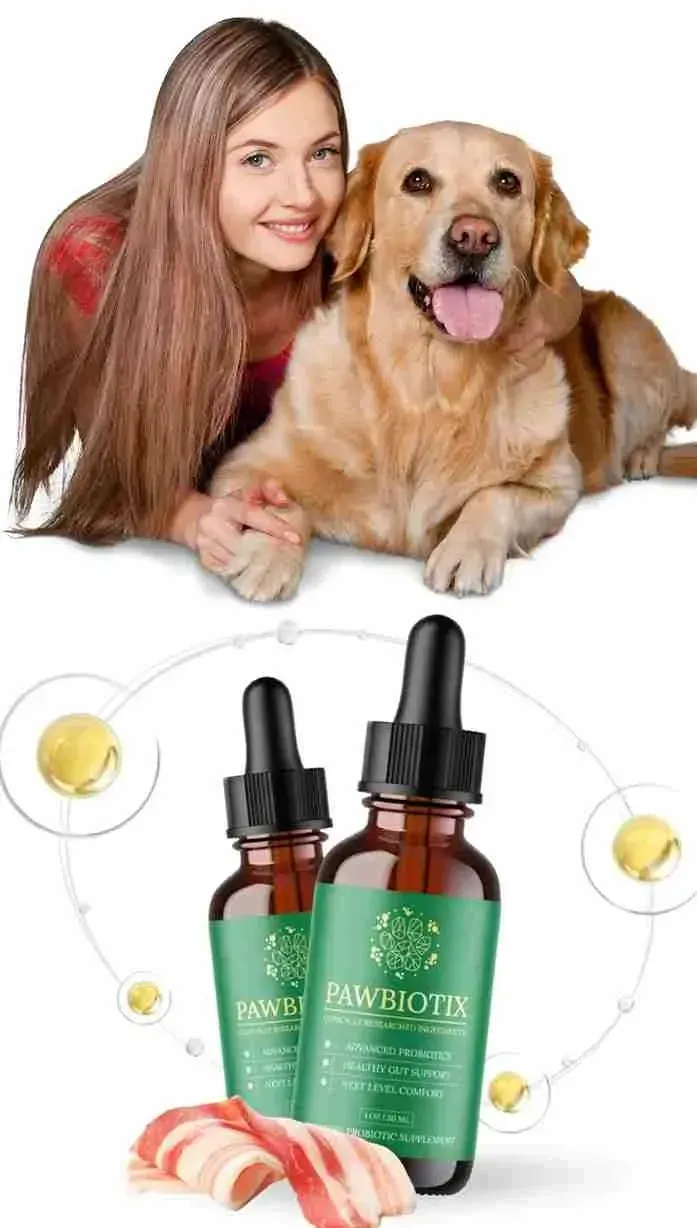 PawBiotix 2 Bottles with Girl and Dog